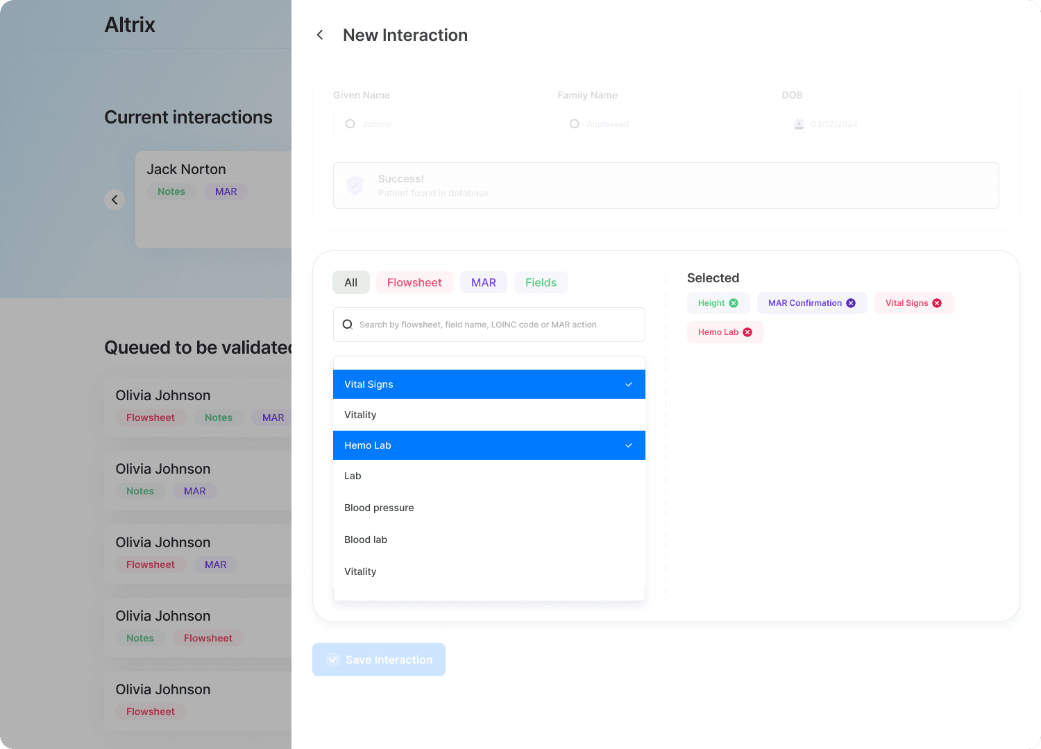 EHR Search Light Mode